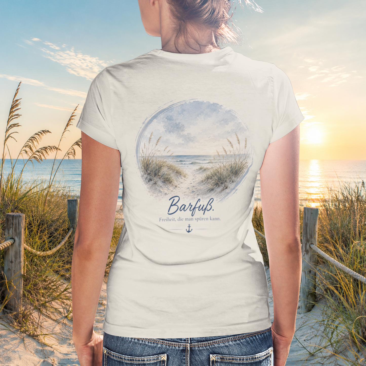 BARFUSS. Damen-Shirt
