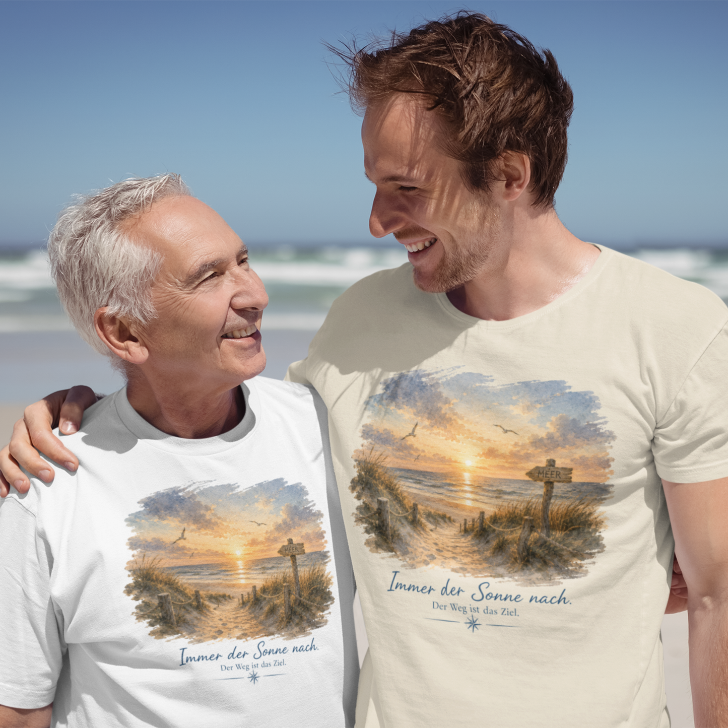 IMMER DER SONNE NACH. Herren-Shirt