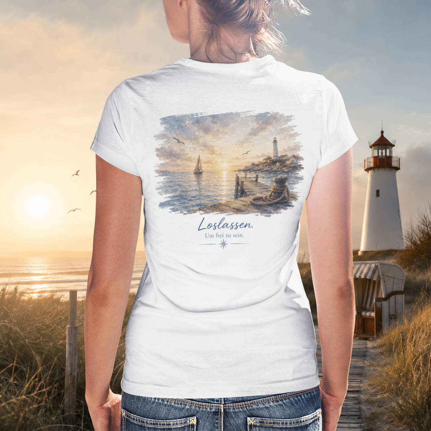 LOSLASSEN. Damen-Shirt