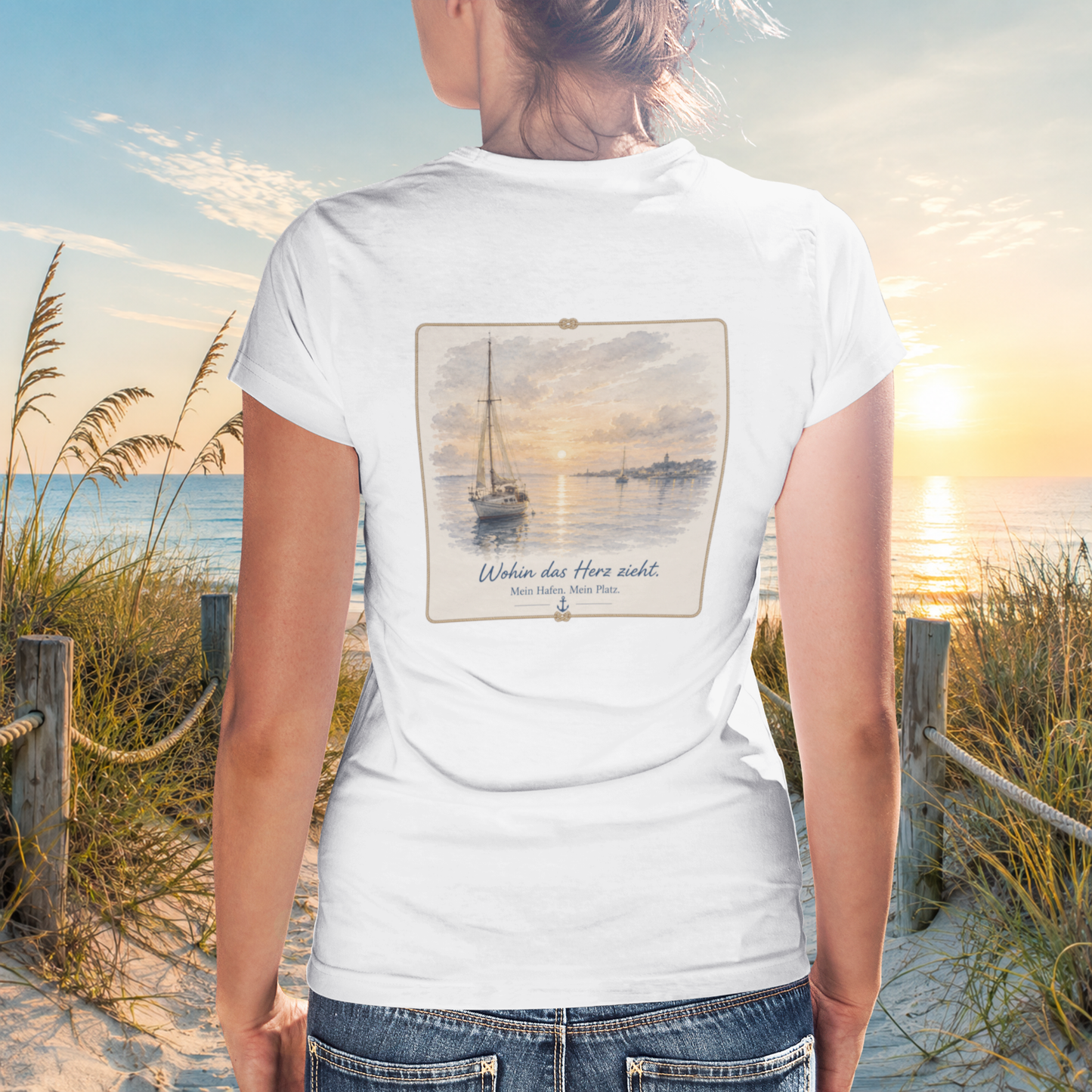 WOHIN DAS HERZ ZIEHT. Damen-Shirt