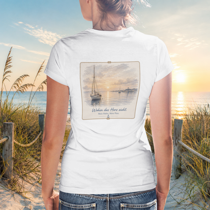 WOHIN DAS HERZ ZIEHT. Damen-Shirt