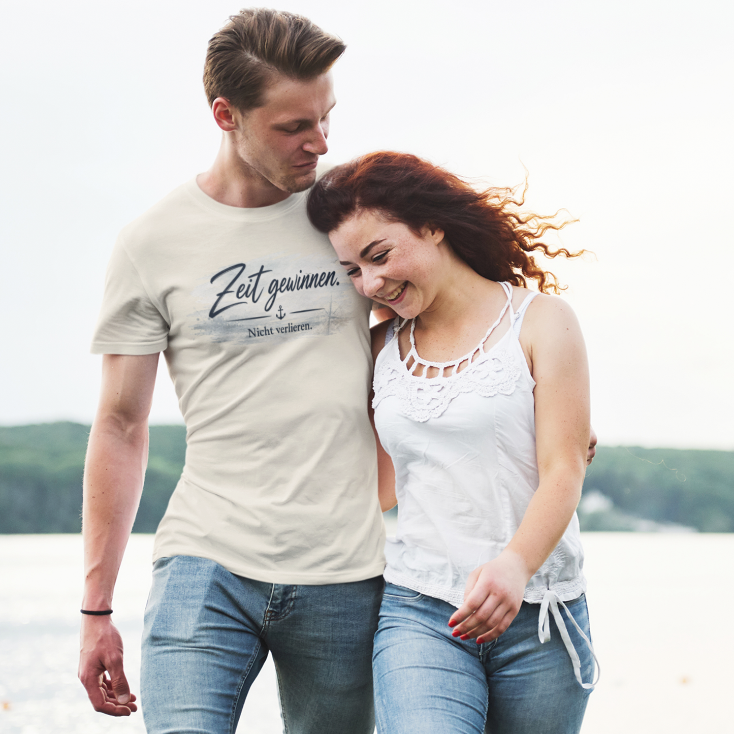 ZEIT GEWINNEN. Statement Herren-Shirt